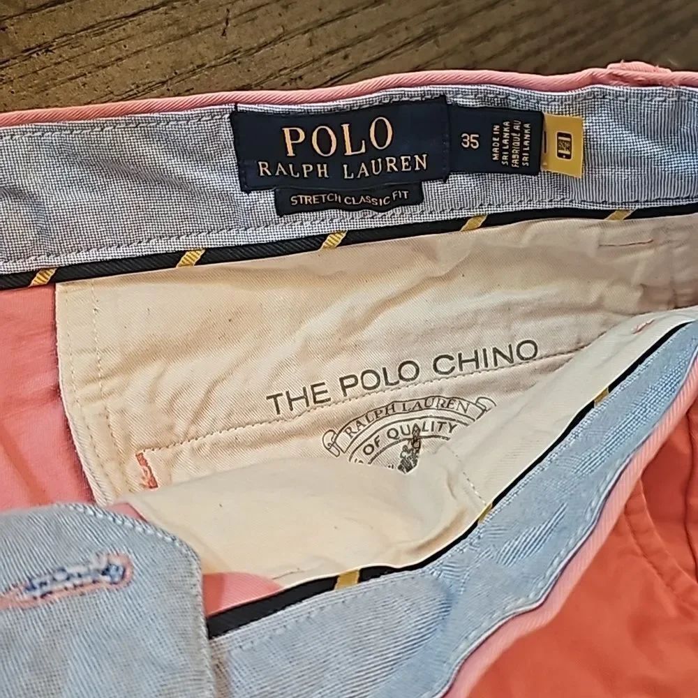 Polo Ralph Lauren salmon cargo Shorts size 35 - Picture 2 of 10